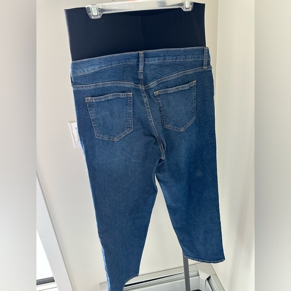 Maternity Blue Straight Leg Jeans with Classic Indigo Finish GAP - Picture 6 of 7